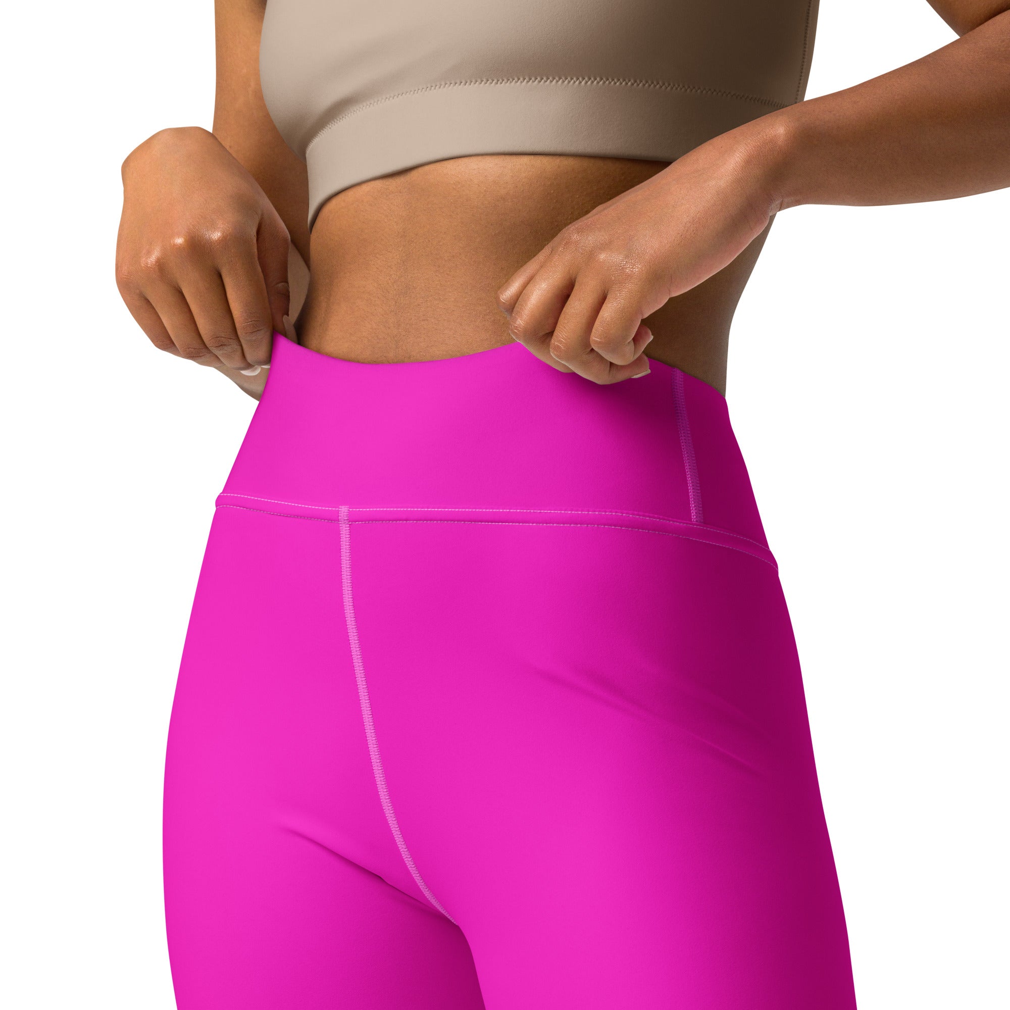 Yoga Leggings in Shocking Pink